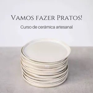 Curso de cerâmica artesanal para fazer pratos