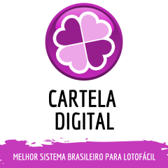 Cartela Digital Sistema para fazer jogos da Lotofácil