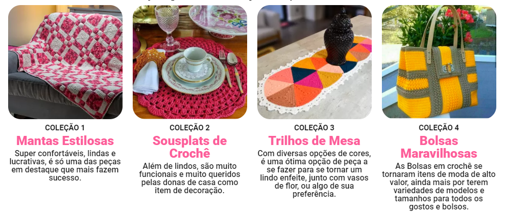 A Arte do Crochê Curso Curso diário - DIcas