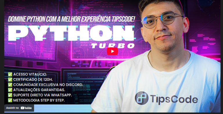Domine Python com o Curso Python Turbo por Alisson Suassuna