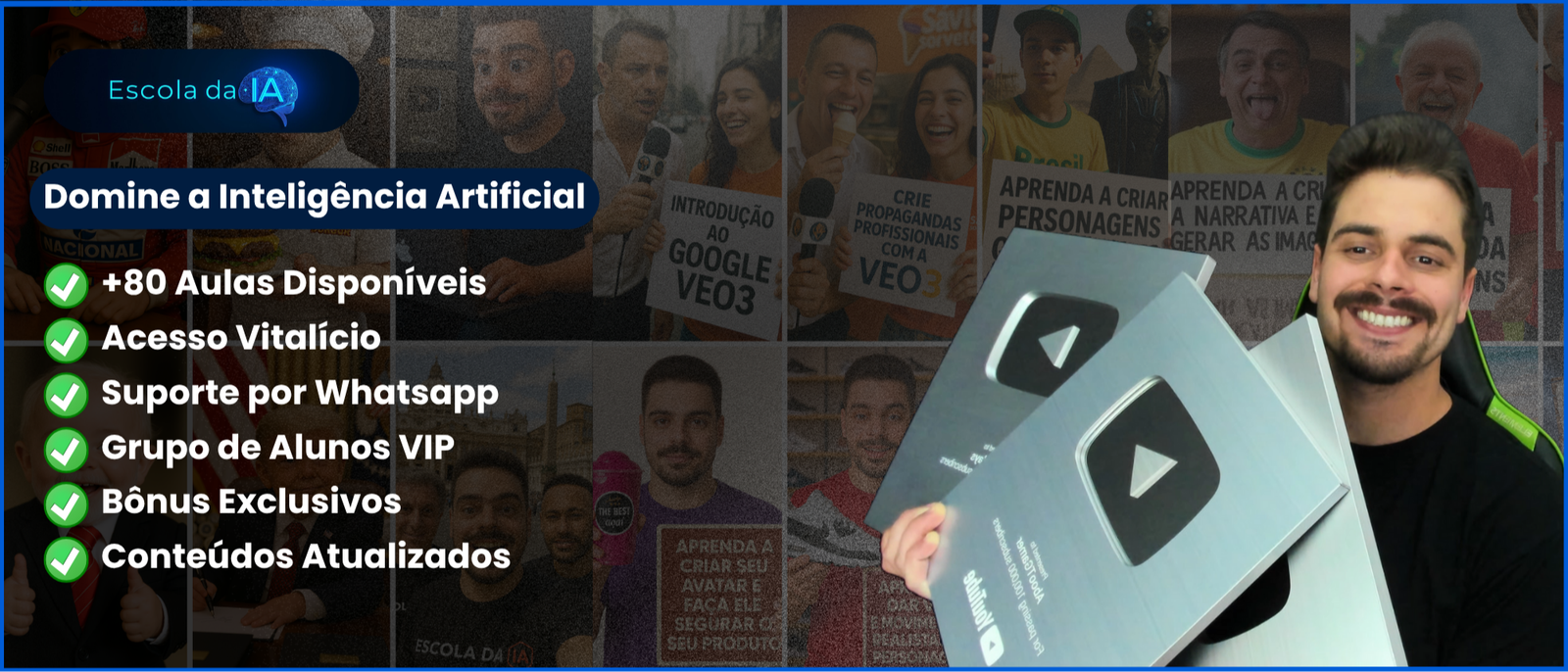 Curso de Vídeos com Inteligência Artificial 2026 – Escola da IA
