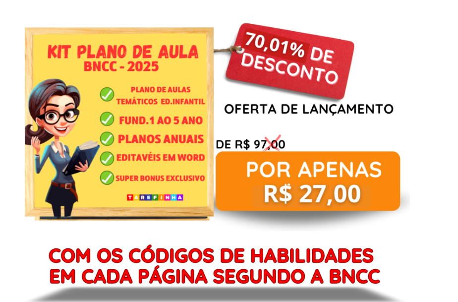 KIT PLANO DE AULA 2026 - Bruno Miranda de Sena | eBook PDF + Praticidade, BNCC, Organização