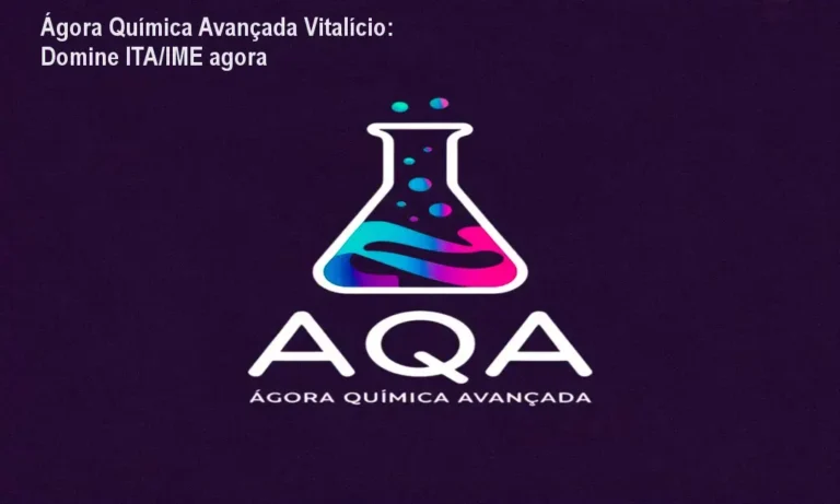 Aluno estudando química avançada com o curso Ágora Química Vitalício, preparado para provas como ITA e IME