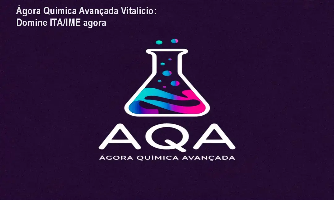 Aluno estudando química avançada com o curso Ágora Química Vitalício, preparado para provas como ITA e IME