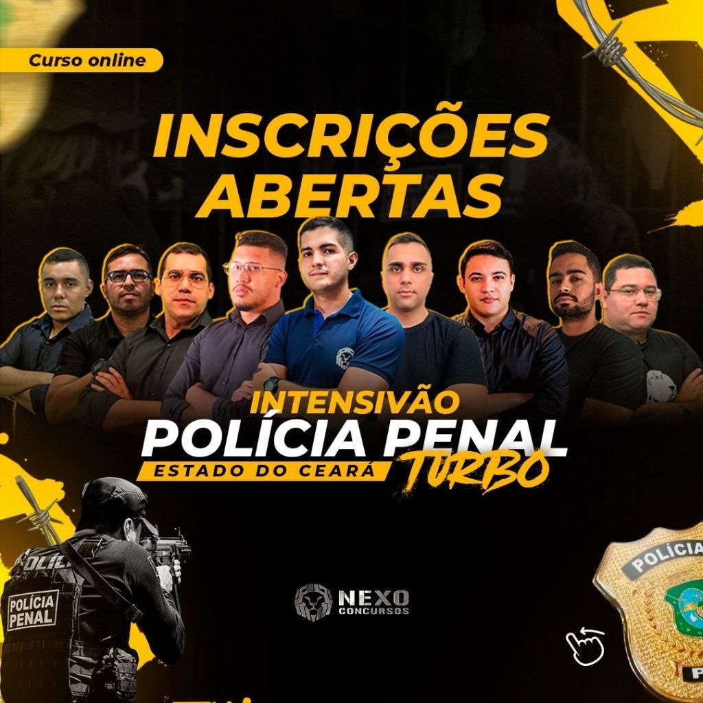 Capa do produto "INTENSIVÃO TURBO POLÍCIA PENAL DO CEARÁ", "autor_produtor": "Nexo Concursos",