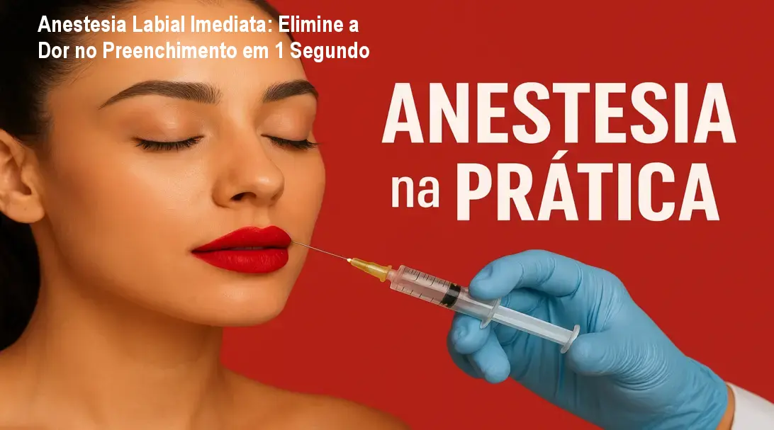Dra. Barbara Ribeiro demonstra anestesia labial imediata que evita dor e distorção facial