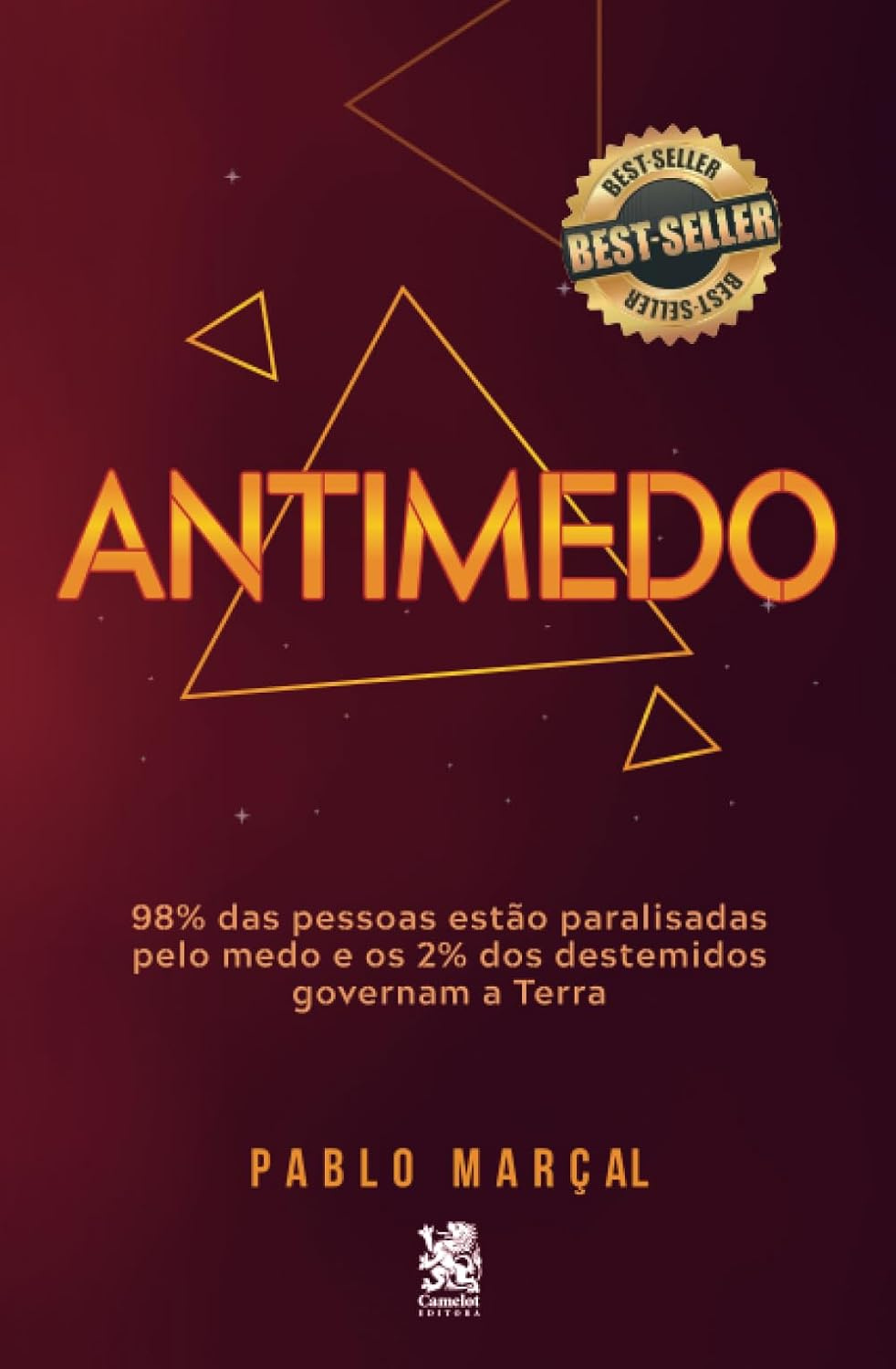 Capa do livro Antimedo de Pablo Marçal, guia de superação de medos e desbloqueio emocional