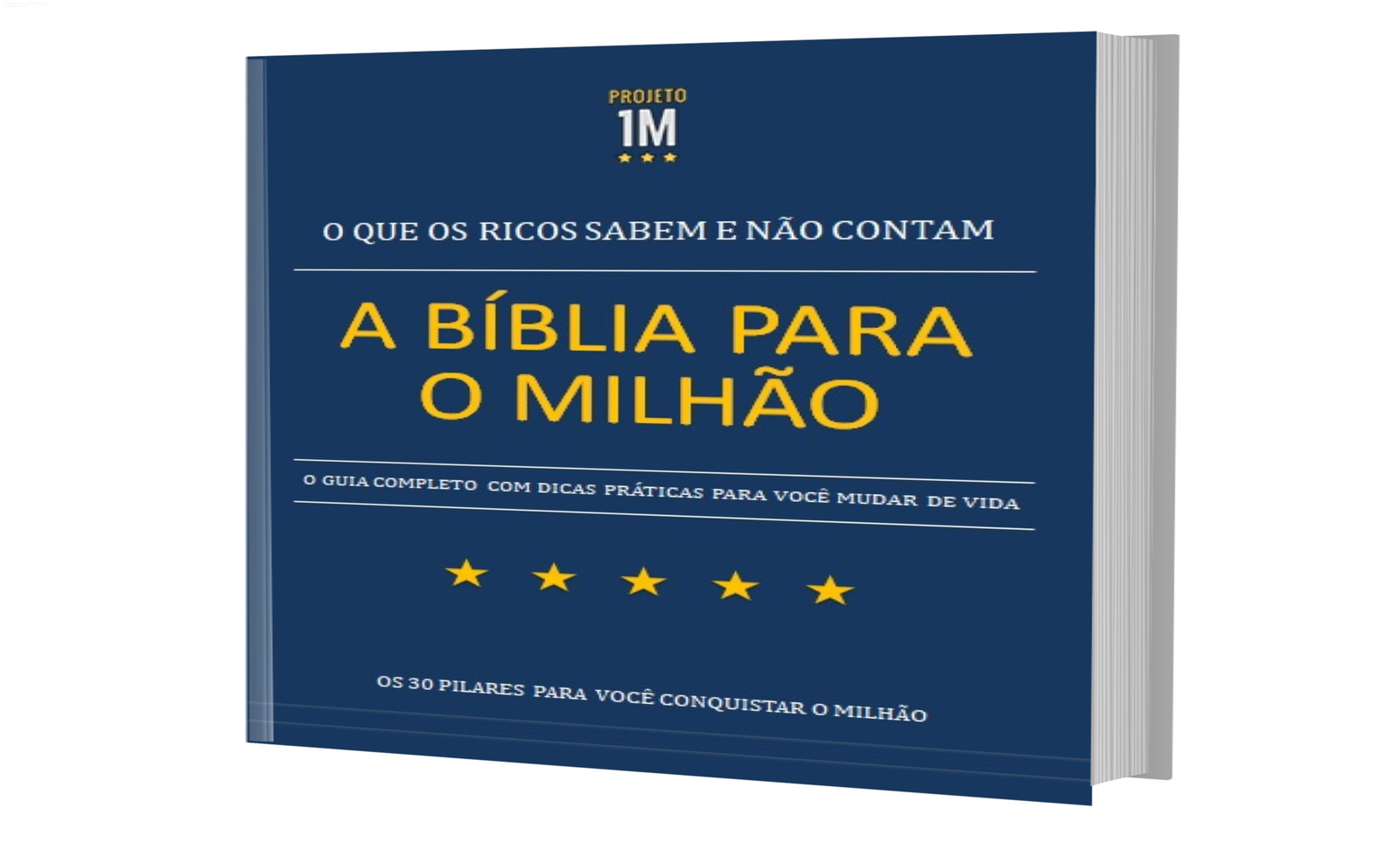 Capa do e-book A Bíblia para o Milhão mostrando a promessa de mudar a mentalidade financeira