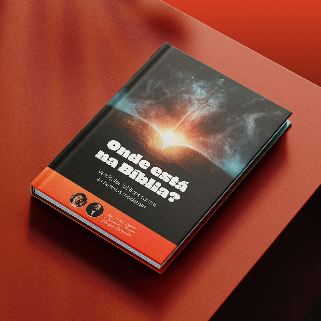 Capa do eBook Onde está na Bíblia apresentando versículos para rebater heresias modernas