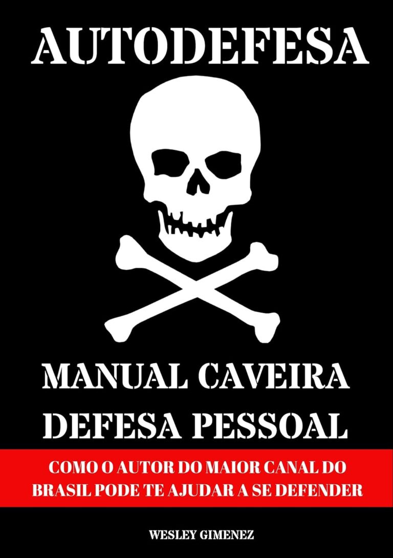 Capa do livro Manual Caveira de Defesa Pessoal de Wesley Gimenez, guia de estratégias mentais e táticas de segurança urbana