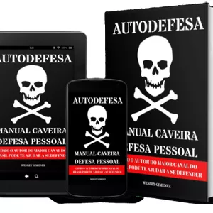 Capa do livro Manual Caveira de Defesa Pessoal de Wesley Gimenez, ebook PDF gratuito para defesa pessoal urbana