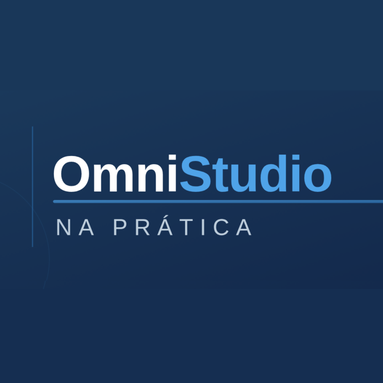 Capa do curso OmniStudio na Prática 2026 de Monique da Silva, treinamento completo em português sobre Salesforce Industries