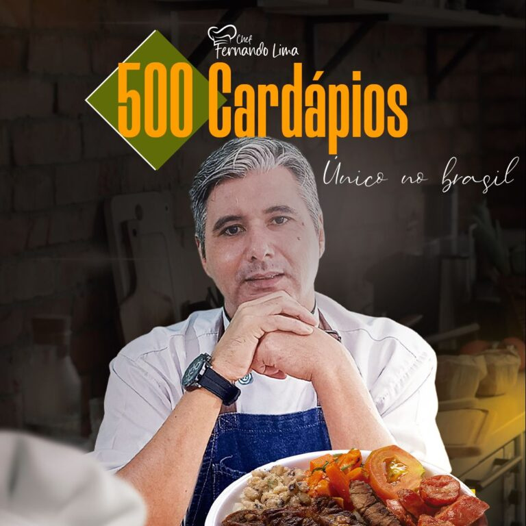 Imagem do cardápio com 500 opções montadas, mostrando variedade e praticidade para restaurantes