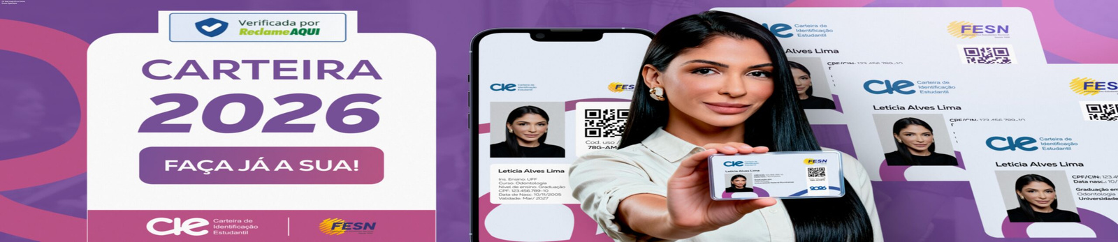 Carteira de Identificação Estudantil CIE sendo usada para obter meia entrada em um show