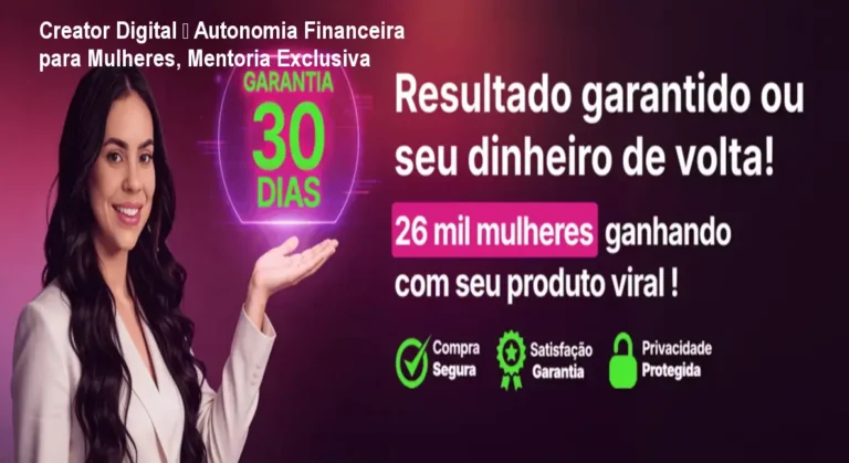 Mulher trabalhando online após aplicar as estratégias do Creator Digital de Suelen Mello, conquistando autonomia financeira