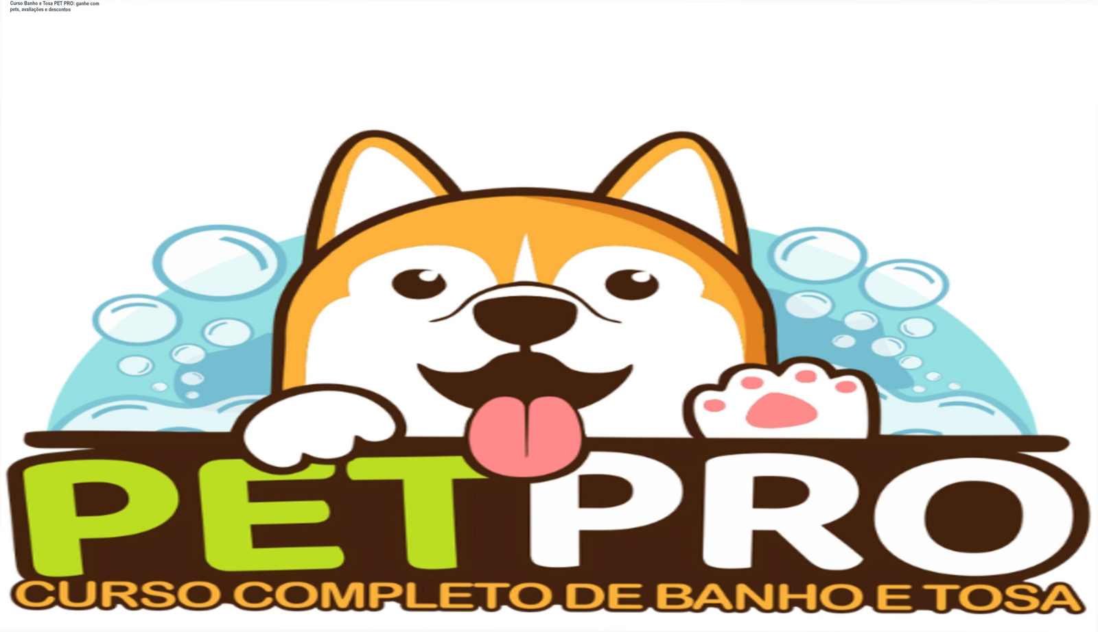Imagem do curso online Banho e Tosa PET PRO mostrando aulas de grooming, certificado digital e acesso imediato para quem quer iniciar na profissão pet