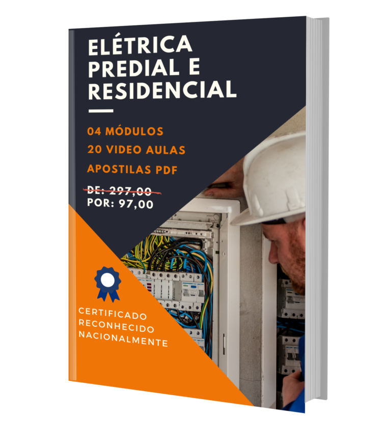 Imagem ilustrativa do Curso Elétrica Predial e Residencial mostrando certificado profissional