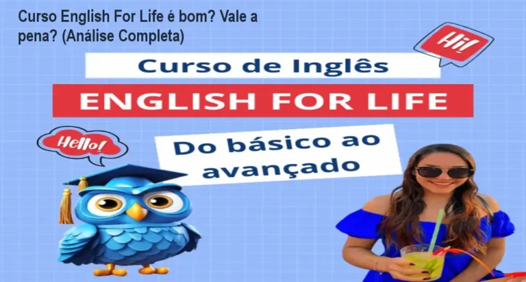 Tela do curso English For Life da Ana Paula mostrando material prático de estudo para alunos