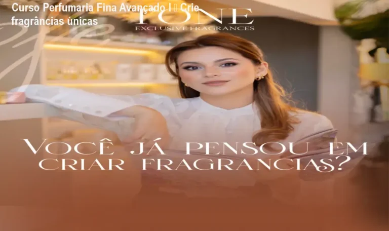 Curso avançado de perfumaria fina com olfatório físico entregue em casa