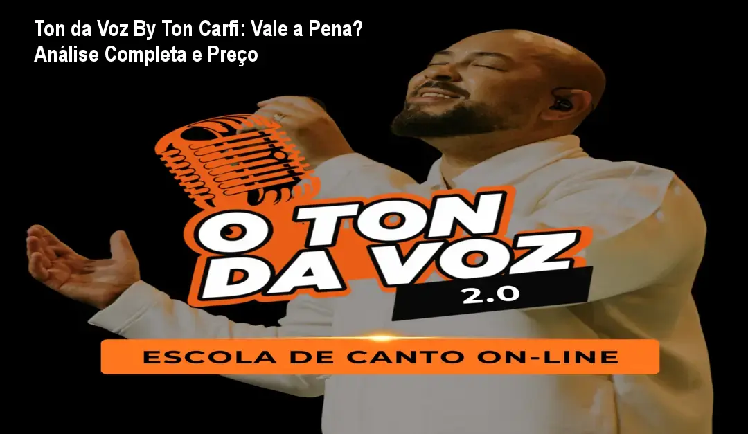 Ton Carfi ensinando técnicas vocais no curso online Ton da Voz
