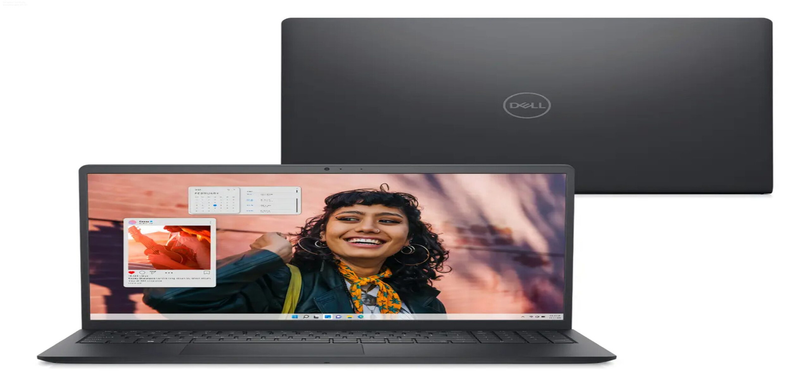Notebook Dell Inspiron I15-i1300-a30p em uso cotidiano, mostrando desempenho rápido e tela de 120 Hz