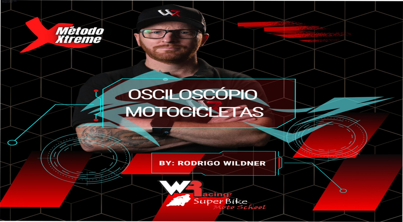 Capa do E-book Xtreme mostrando diagnóstico elétrico de motos com osciloscópio e biblioteca de sinais