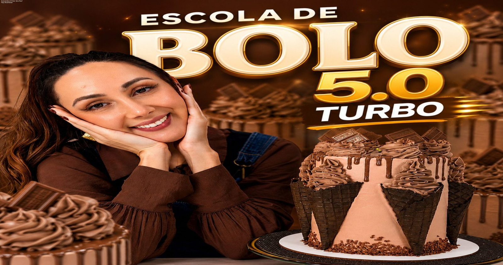 Curso Escola de Bolos 5.0 Turbo de Marrara Bortoloti para iniciantes