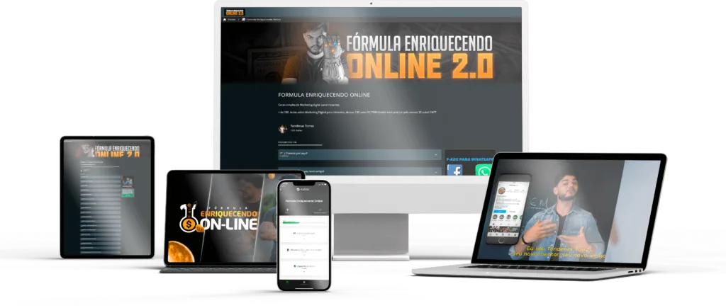 Fórmula Enriquecendo Online VIIP curso de marketing digital de Tondimas Torres