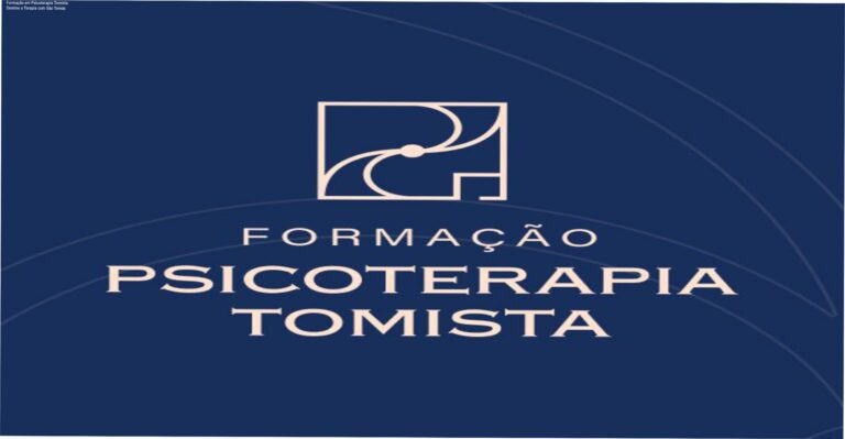Imagem ilustrativa da Formação em Psicoterapia Tomista com símbolos da filosofia tomista e ambiente de aprendizado online