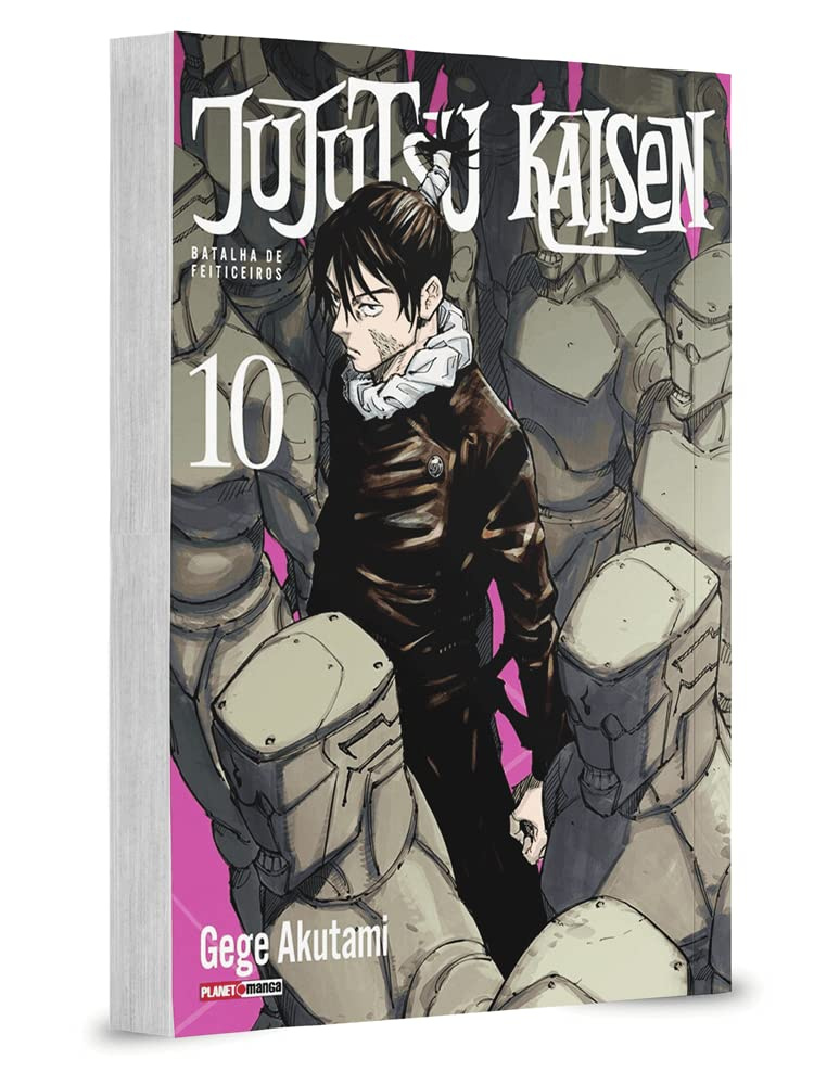Capa do livro Jujutsu Kaisen Vol. 10 Batalha de Feiticeiros, edição de 2022 da Panini