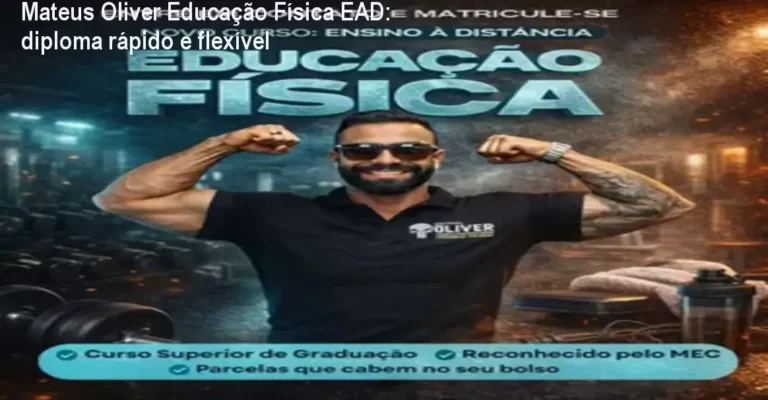 Aluno estudando Educação Física EAD do Instituto Oliver com foco em concursos policiais