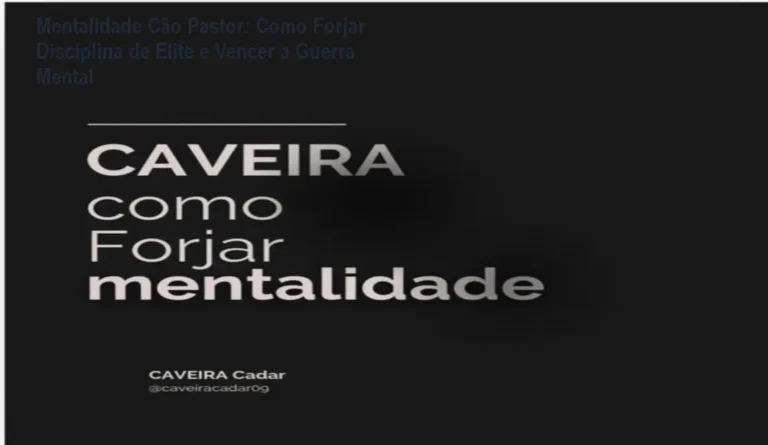 Imagem do curso Mentalidade Cão Pastor mostrando o Major Ronald Cadar em treinamento de disciplina mental