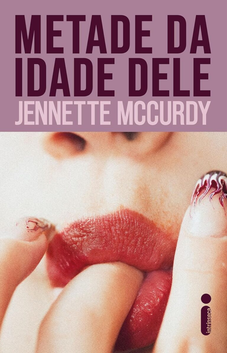 Capa do livro Metade da idade dele com a protagonista Waldo em contraste com seu professor Mr Korgy, explorando obsessão e solidão na Geração Z