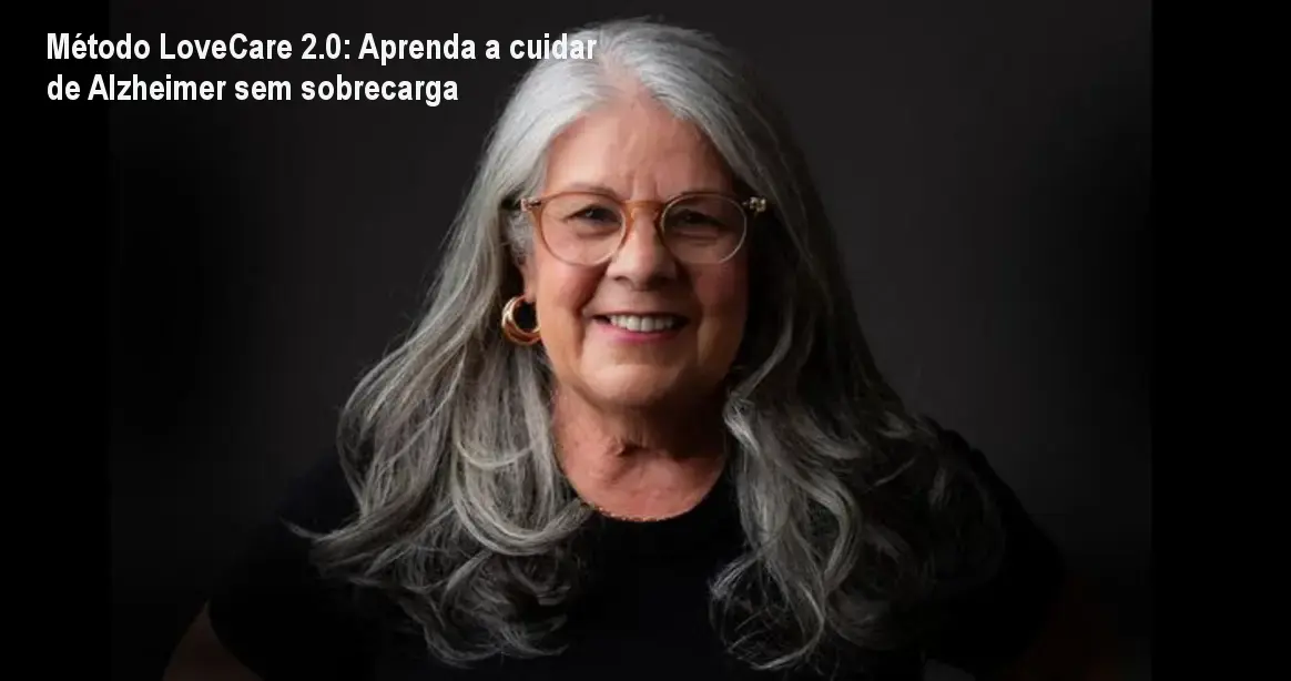 Cuidador aplicando o método LoveCare 2.0 em paciente com Alzheimer, aliviando stress