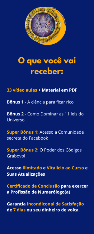 Imagem do Método Numerologia Aplicada de Rafà Almeida, com símbolos numéricos e energia simbolizando transformação pessoal