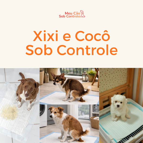 Imagem ilustrando o método Xixi e Cocô Sob Controle de Cláudia Maqtiva, destaque para apostilas digitais de produção mecânica de salgados
