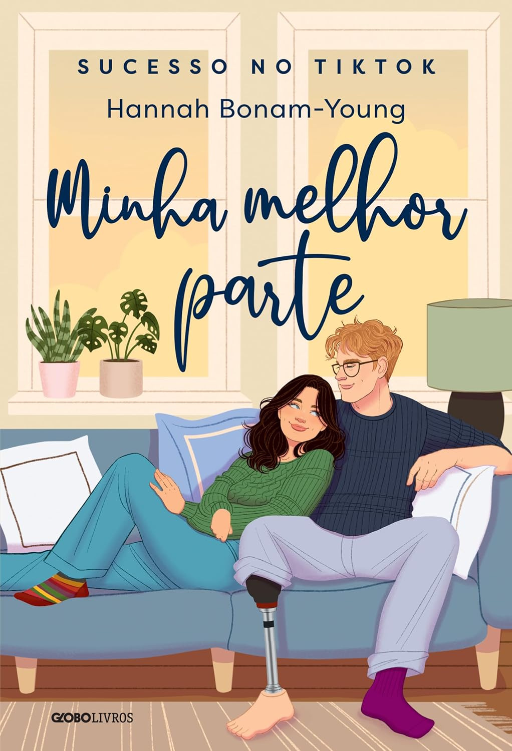 Capa do ebook Minha Melhor Parte de Hannah Bonam-Young, romance inclusivo sobre gravidez inesperada e relacionamento entre protagonistas com deficiência, viralizado no BookTok