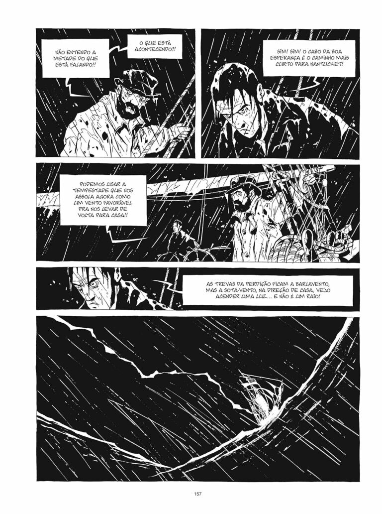 Capa dura de Moby Dick adaptado por Christophe Chabouté, edição exclusiva Amazon em português