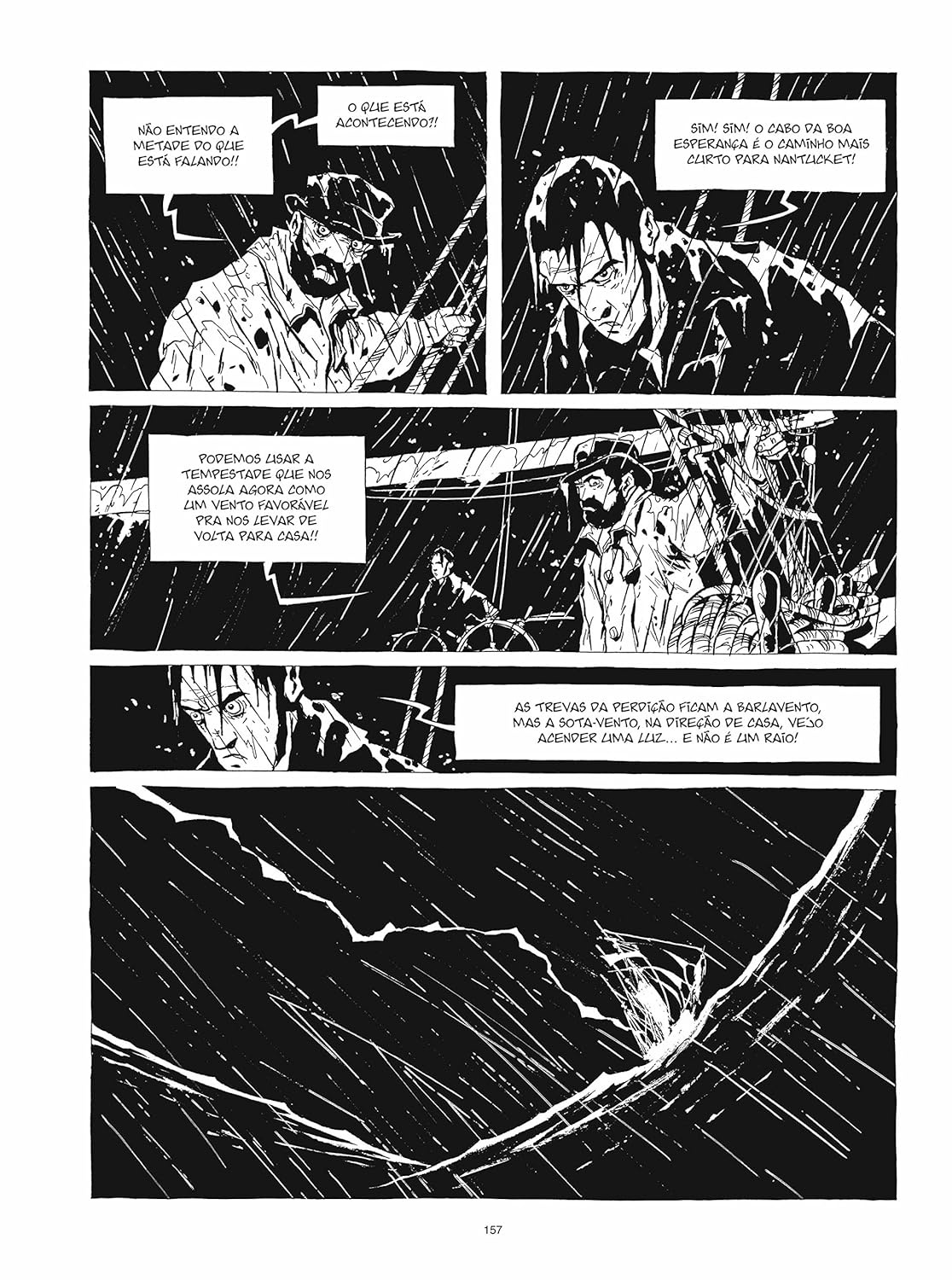 Capa dura de Moby Dick adaptado por Christophe Chabouté, edição exclusiva Amazon em português