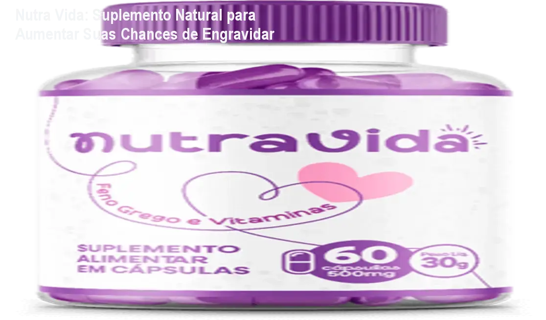 Caixa de Nutra Vida com duas cápsulas, mostrando suporte natural para fertilidade feminina