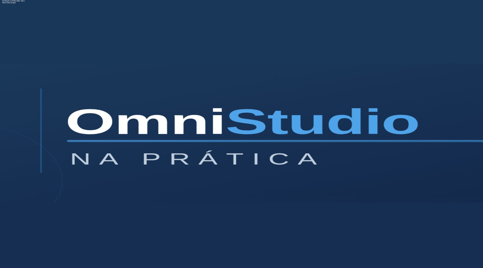 Capa do curso OmniStudio na Prática 2026 mostrando certificação e suporte especializado