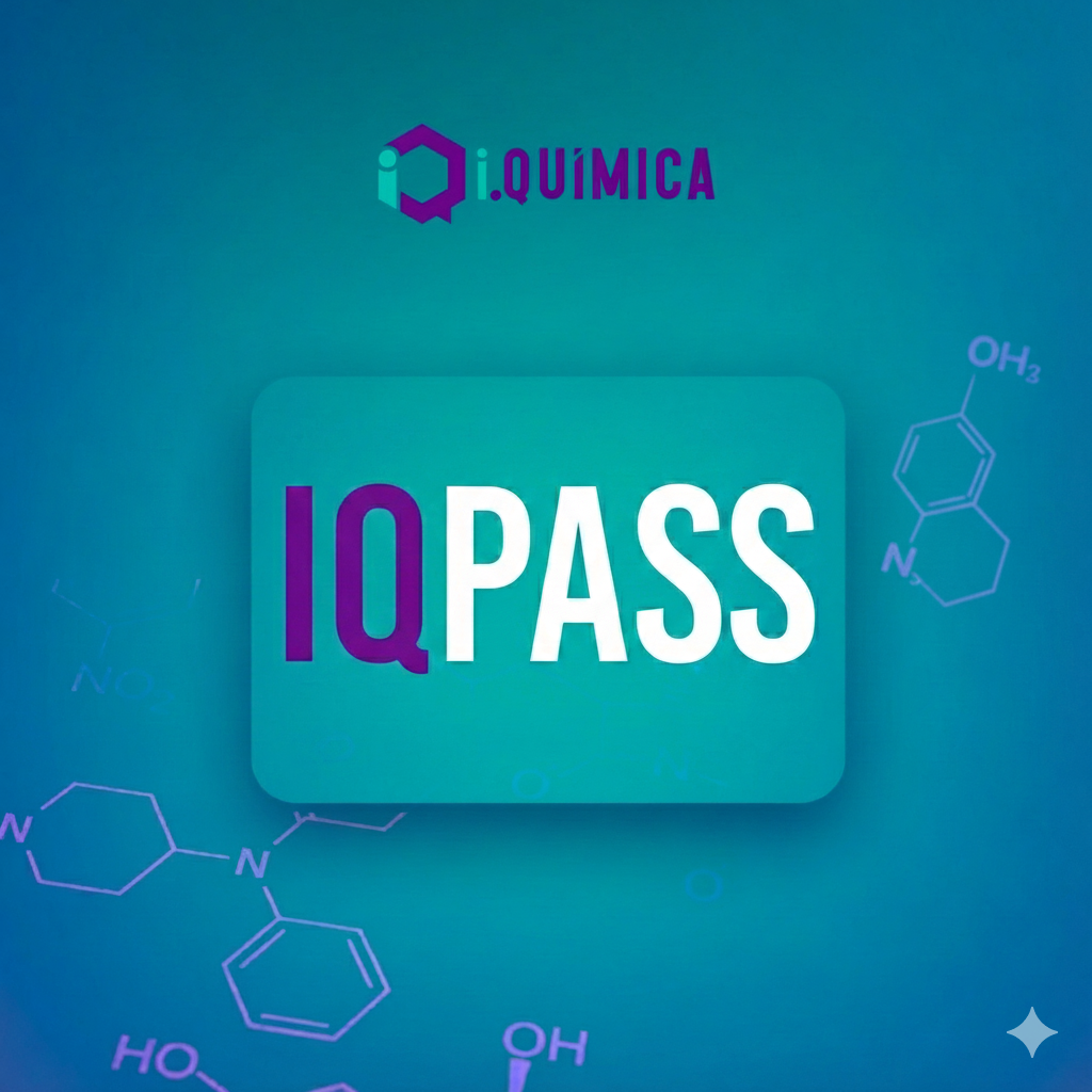 Imagem promocional do Passaporte iQuímica 2026 destacando o Seguro Aprovação e suporte diário