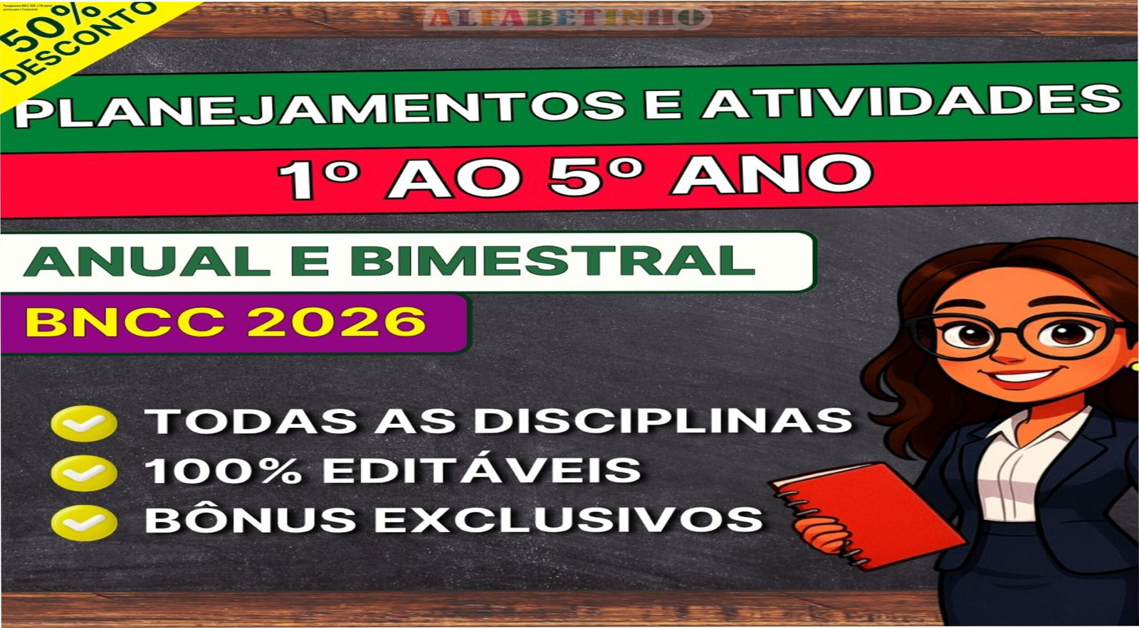 Planos anuais e bimestrais alinhados à BNCC 2026 para 1º ao 5º ano, PDF e Word editável, com atividades, sequências didáticas e gabaritos