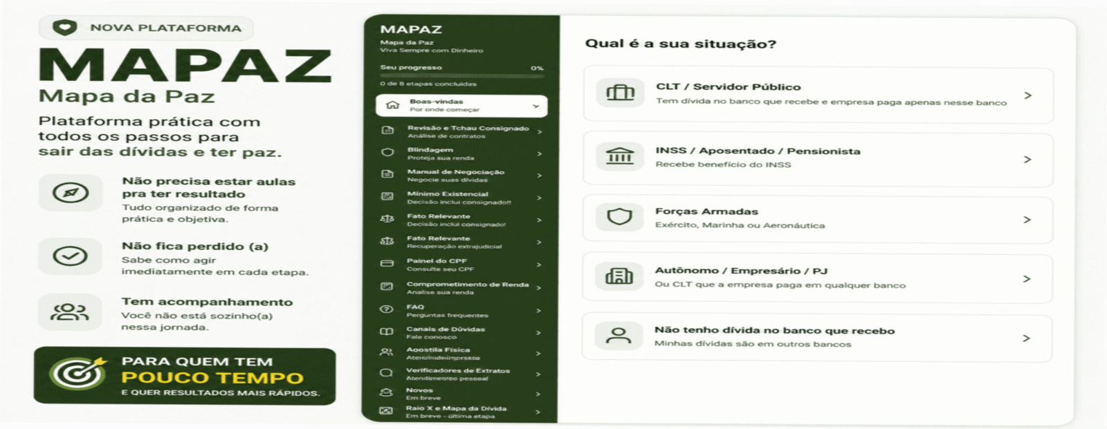 Imagem promocional do Protocolo Nadia Pace mostrando pessoa livre de dívidas com gráficos de economia