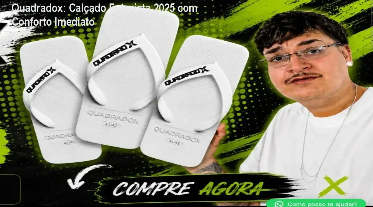 Quadradox, tênis quadrado de 2025, mostrando conforto ao caminhar