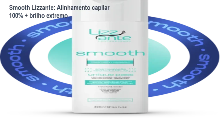 Smooth Lizzante alinhando cabelos, deixando-os lisos e brilhantes