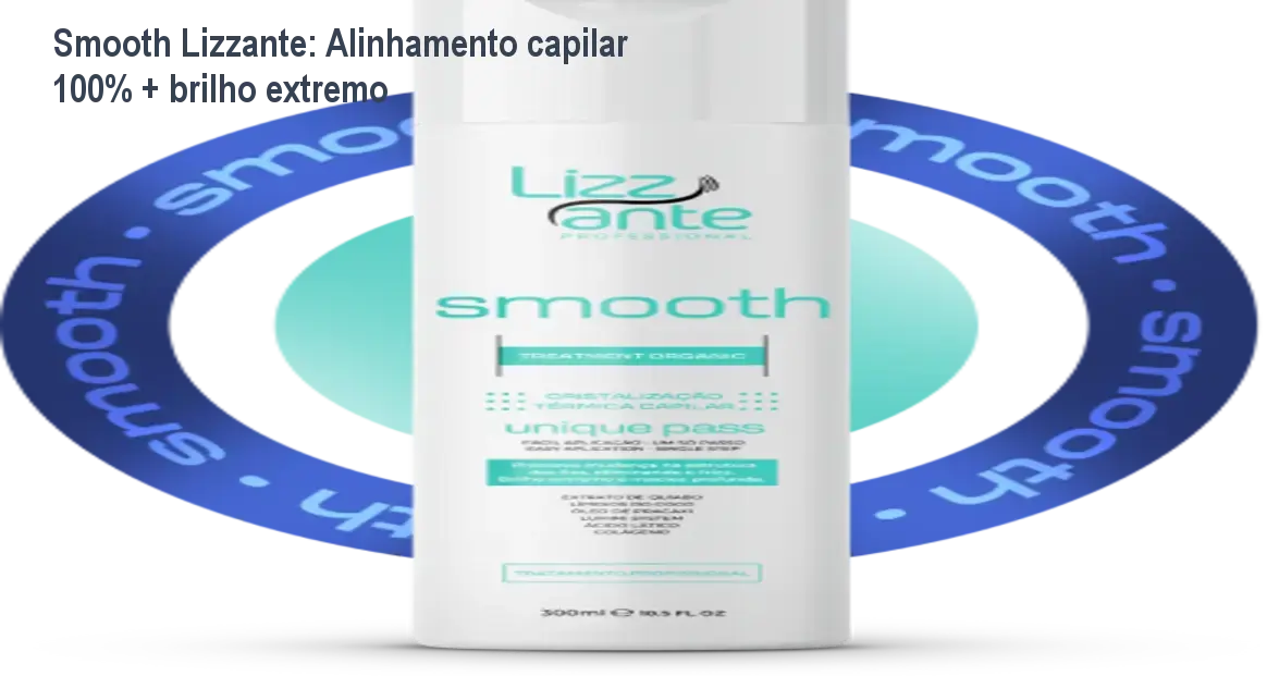 Smooth Lizzante alinhando cabelos, deixando-os lisos e brilhantes