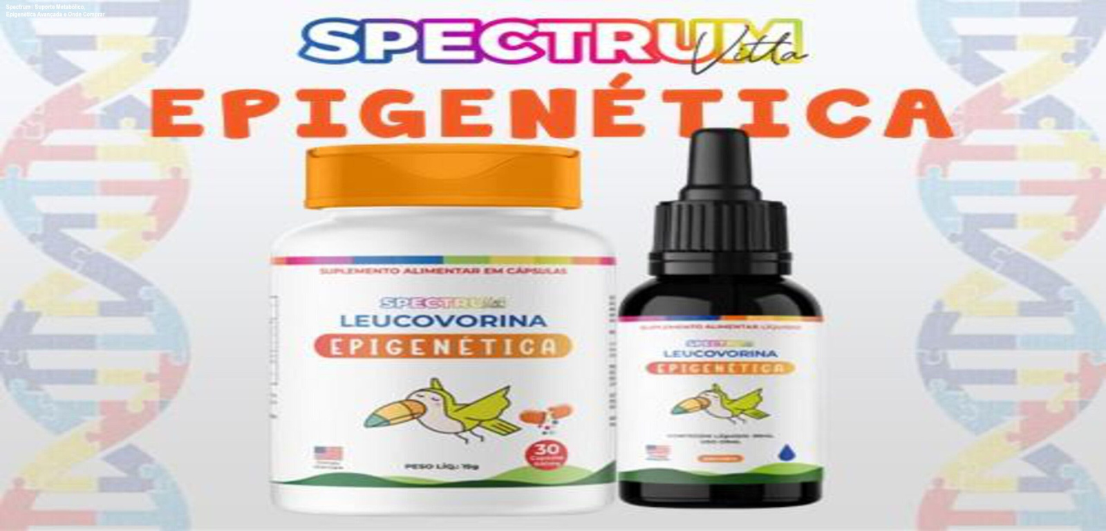 Frasco de Spectrum Epigenética utilizado por pais para apoio nutricional e cognitivo de crianças com TEA