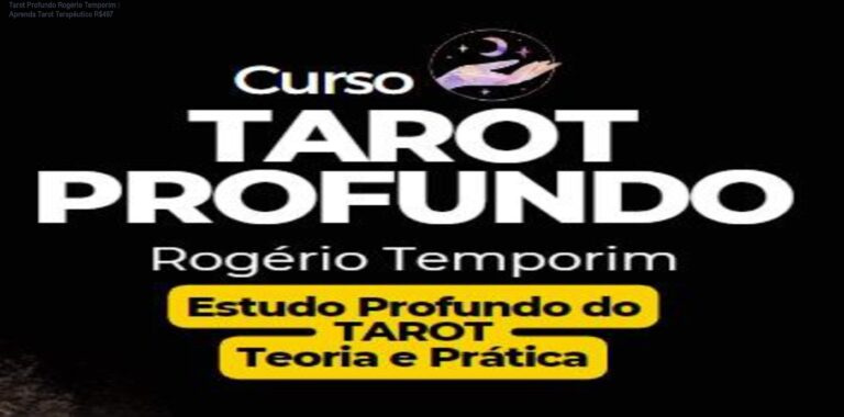 Imagem do curso Tarot Profundo de Rogério Temporim mostrando aplicação prática do tarot terapêutico