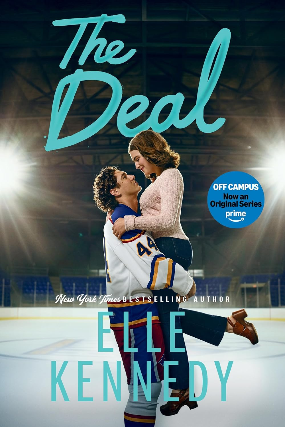 Capa do ebook The Deal de Elle Kennedy mostrando romance universitário